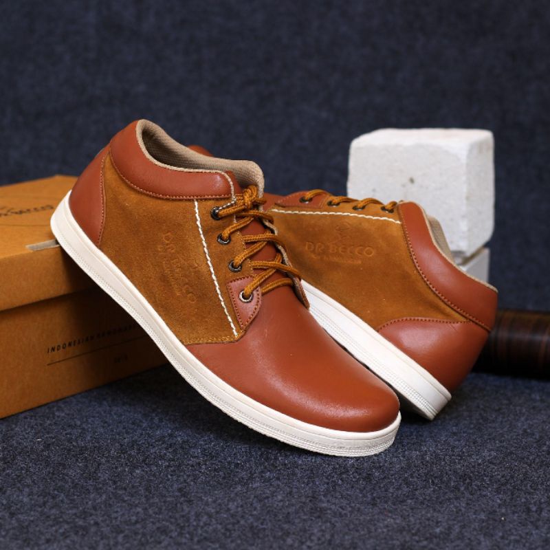 Semi Boot Pria - HARVES | Sepatu Loafers Formal Original Distro Dr Becco Kampus Kerja Gaya Jalan2 Santai