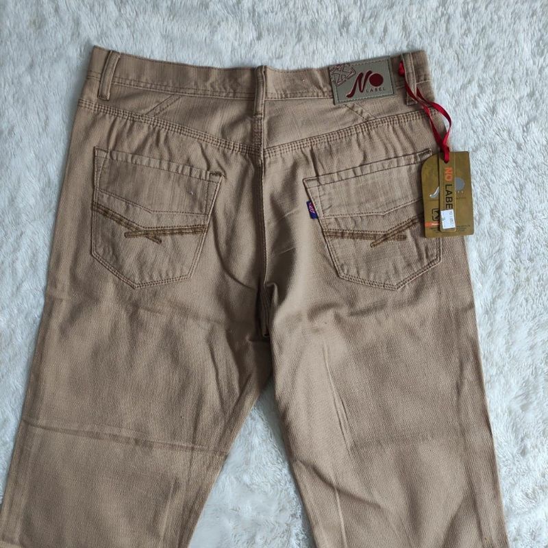 Celana Kanvas Casual Panjang Pria / Celana Chinos Pria Standar Original