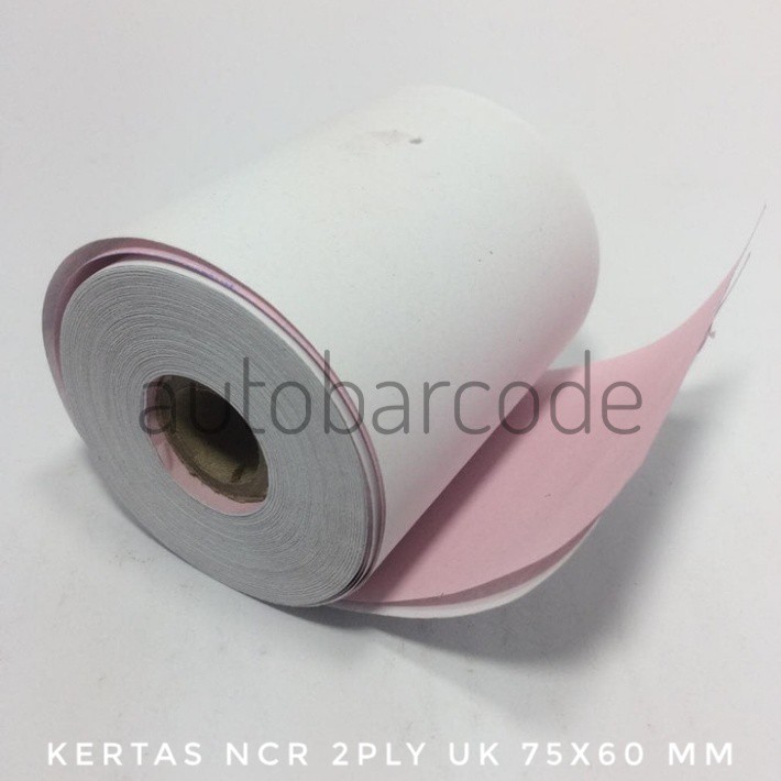 Tellstruk Multioffice Kertas Struk 2Ply Kasir NCR 75x60 mm 2 ply Rangkap Printer Dotmatrix