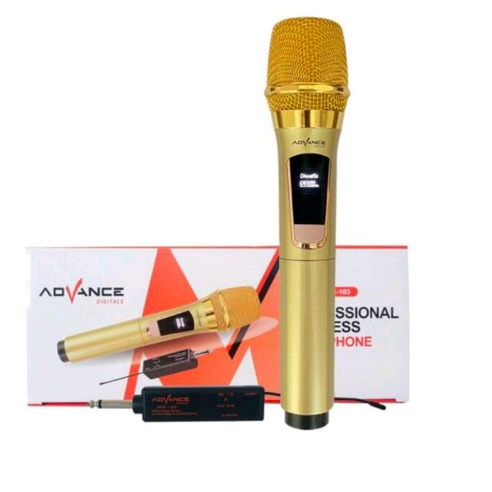 Muraaaahh.. Mic,Mik,Mix,Microphone,mikrofon,mic wireless single 1 mix tanpa kabel original advance 1