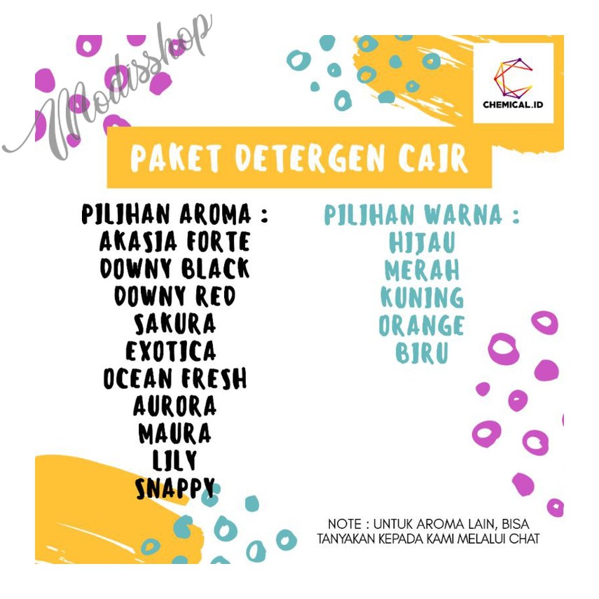 PAKET BAHAN DETERGEN CAIR (MES) TANPA NACL