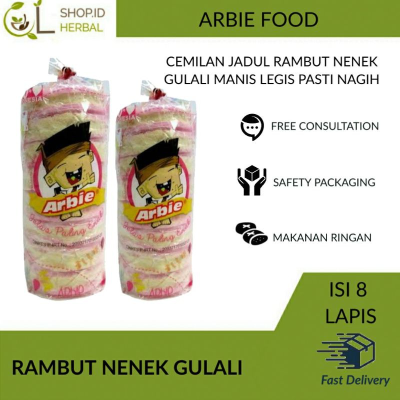 

ARBIE Food Rambut Nenek Gulali Arumanis Jadul Isi 8 Lapis