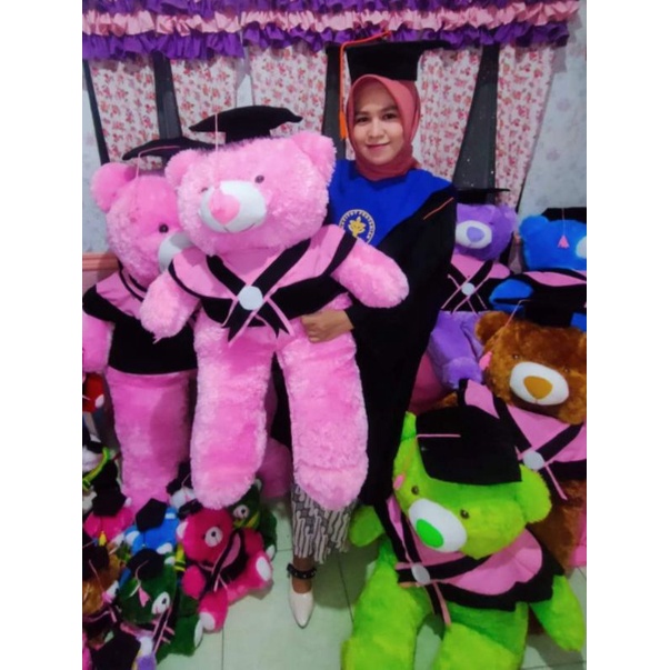 boneka beruang wisuda jumbo