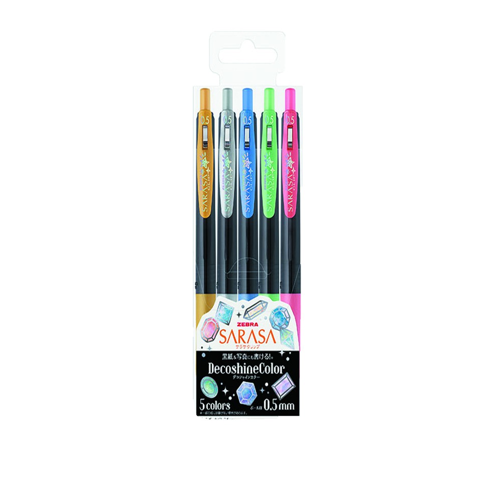 

ZEBRA SARASA DECOSHINE SET 5