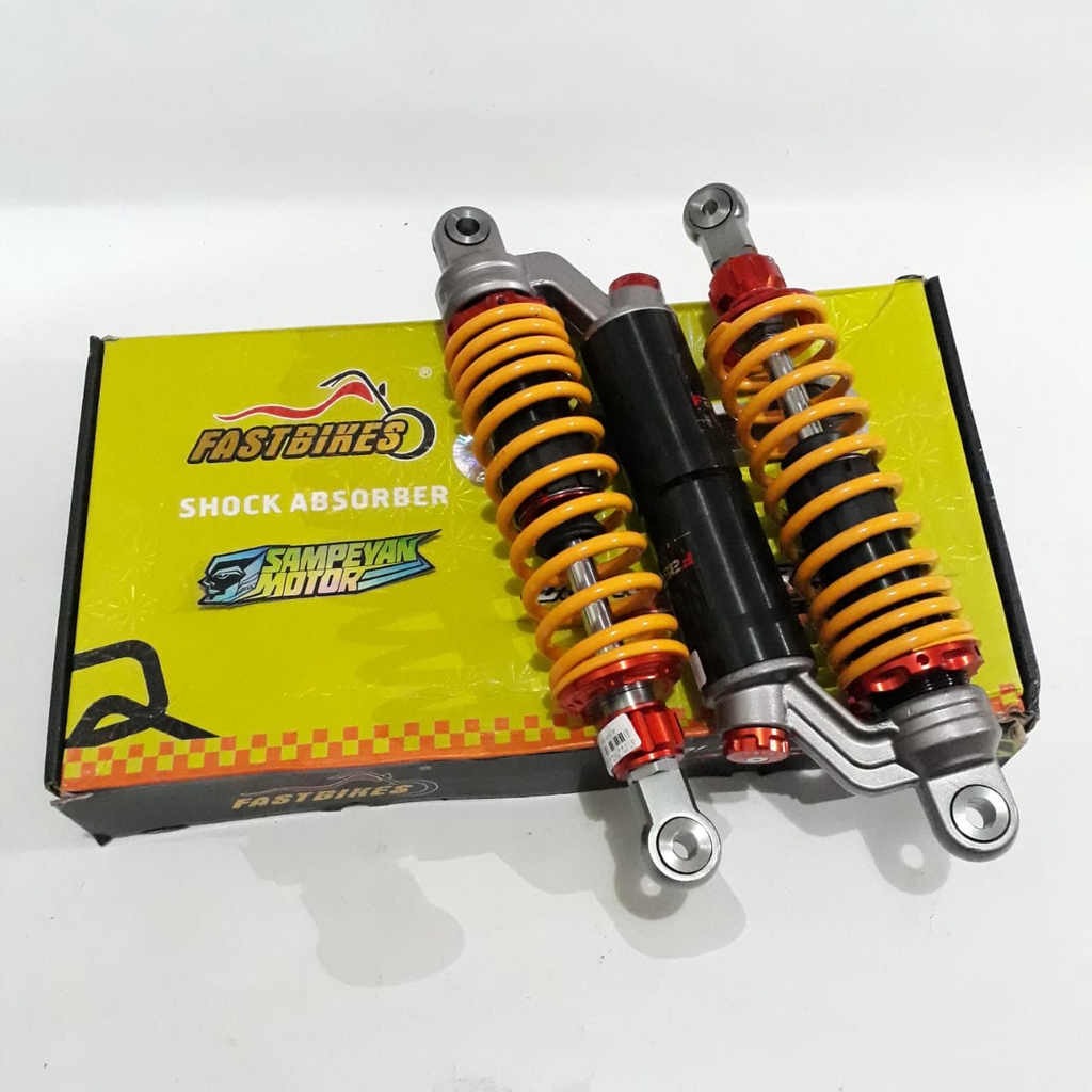 Shock Sok Skok Belakang Tabung FastBikes 280 320 340mm Kuning