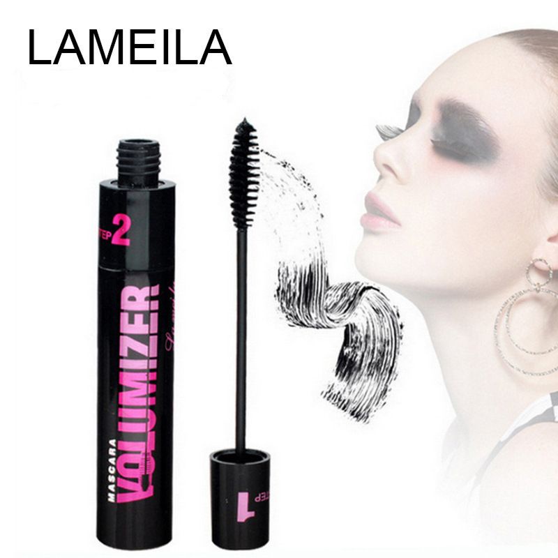 New Version LAMEILA Mascara Volumizer 3D Double Head Adjustable Waterproof Maskara Volume Kepala Ganda Anti Air Original Terlaris