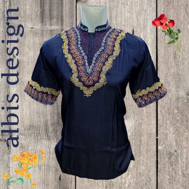 Koko Albis Corneli Bordir Timbul Denim