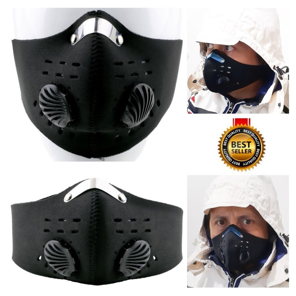 YG17  Masker Sport Kesehatan Olahraga Sepeda Lari Motor Activated Carbon Breathable 111