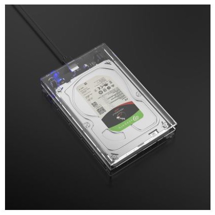 Casing harddisk Hdd external Orico 3.5 inch sata usb 3.0 5gbps enclosure transparent 3159U3
