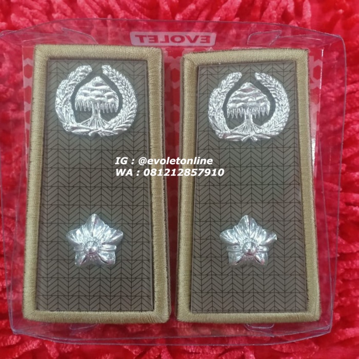 

t050r4v Pangkat Pdh Lurah Kades Kepala Desa Mika Akrilik Acrylic Motif Rg050Rg