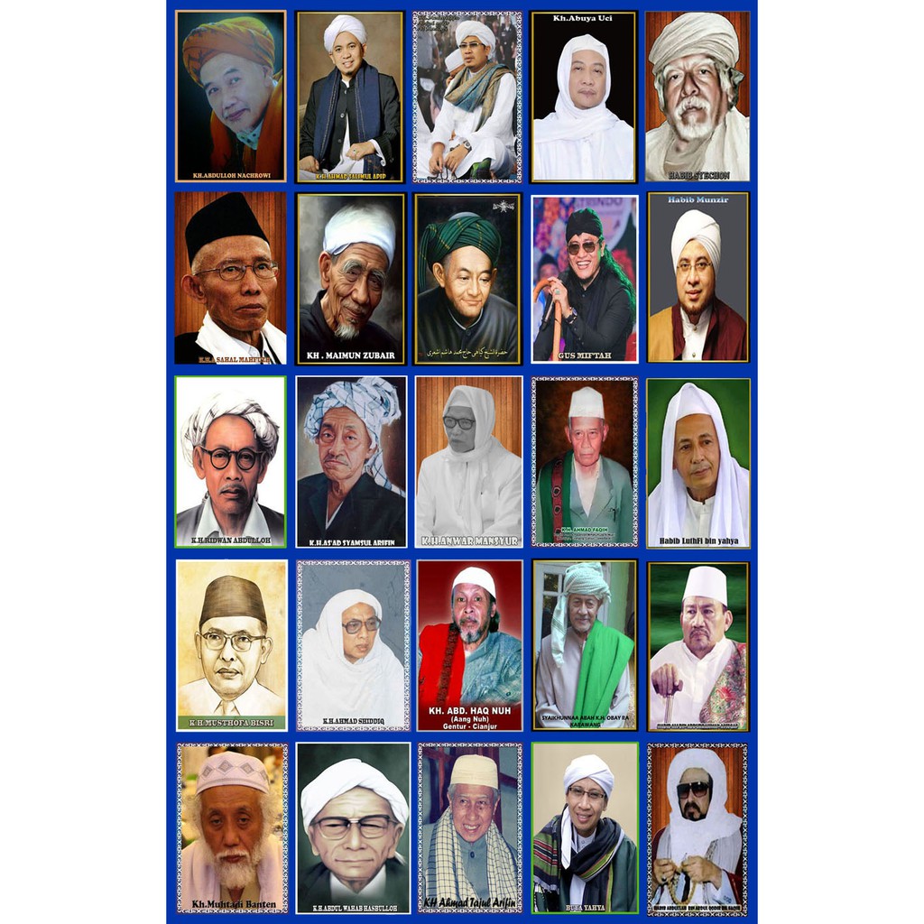

Aneka Poster Ulama dan Habib uk 32 x 48 Custom