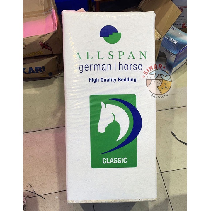 German Horse Allspan 19KG Classic Serbuk Kayu Kuda Hamster Kelinci Chincilla Marmut Import