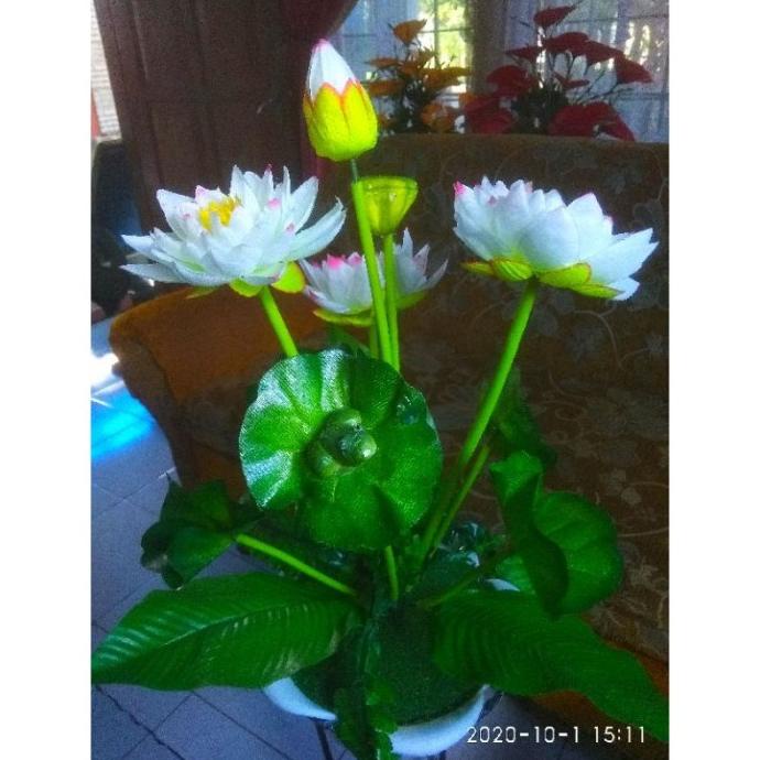 teratai bunga plastik jumbo bunga artificial bunga teratai bunga murah