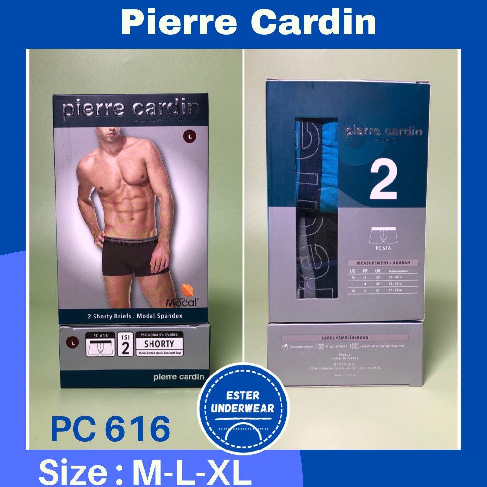 Celana Boxer Pria PIERRE CARDIN PC 616 ISI-2 PCS