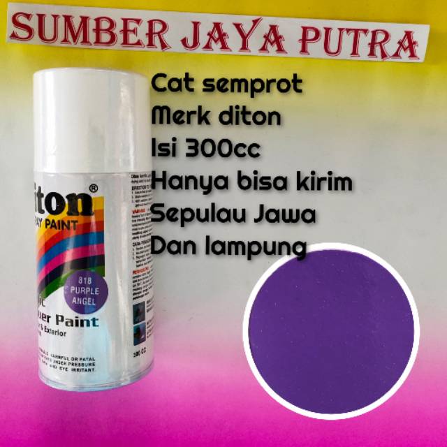 Diton 300cc 818 puple angel ungu Pilok Pylox piloc cat semprot cat sepeda motor