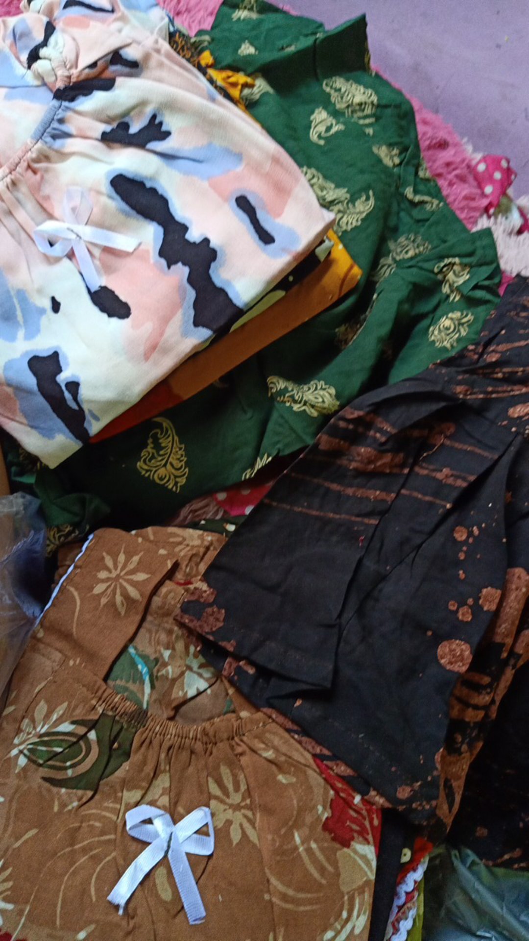 Setelan Batik Anak Harian Perca S M L