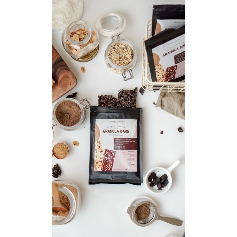 

DARK CHOCO GRANOLA BAR-HEALTHY SNACK