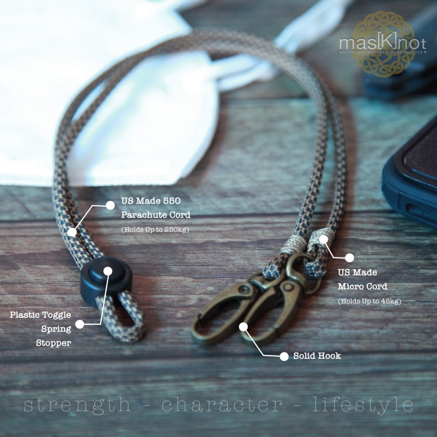 Tali Masker Premium / Paracord Mask Lanyard