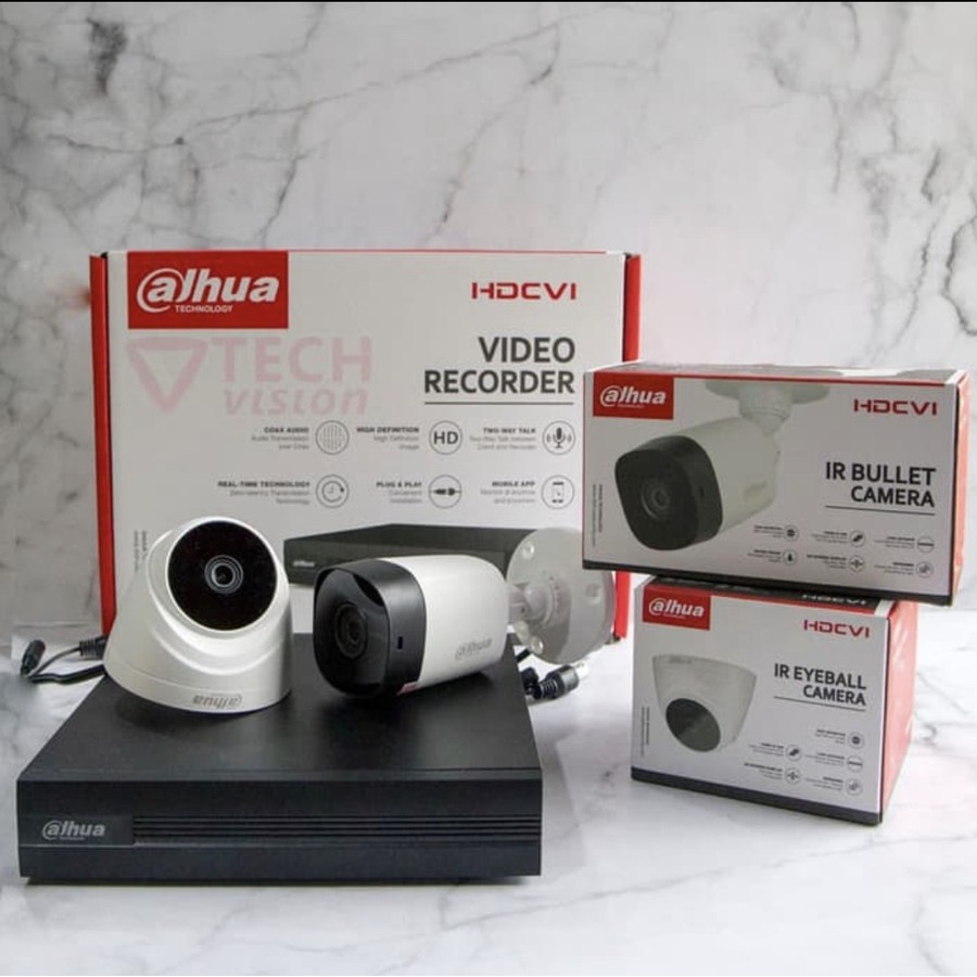 Paket CCTV Dahua 8 Channel 4 Kamera 500GB