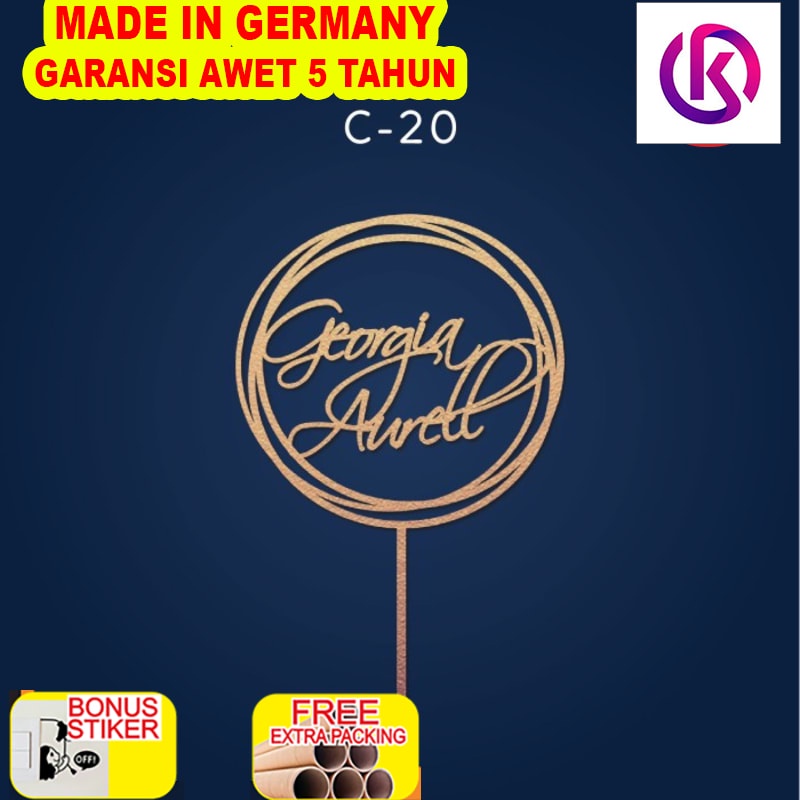 

Promo C-20 Topper / Cake Topper / Hiasan Kue / Birthday / Ulang Tahun