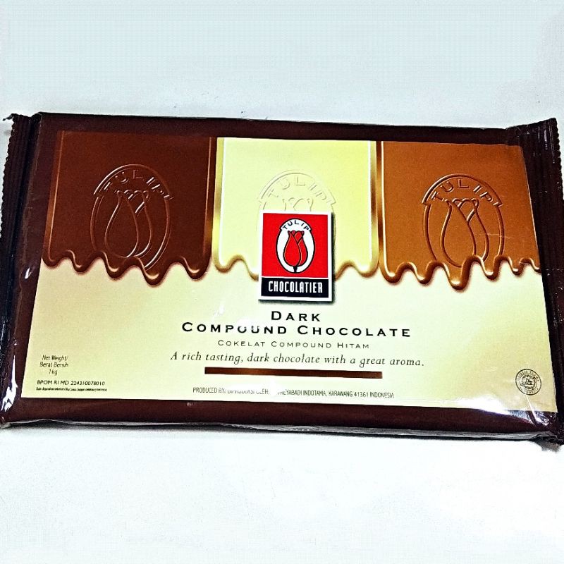 

Tulip Coklat Batang 1Kg - Dark Chocolate Compound