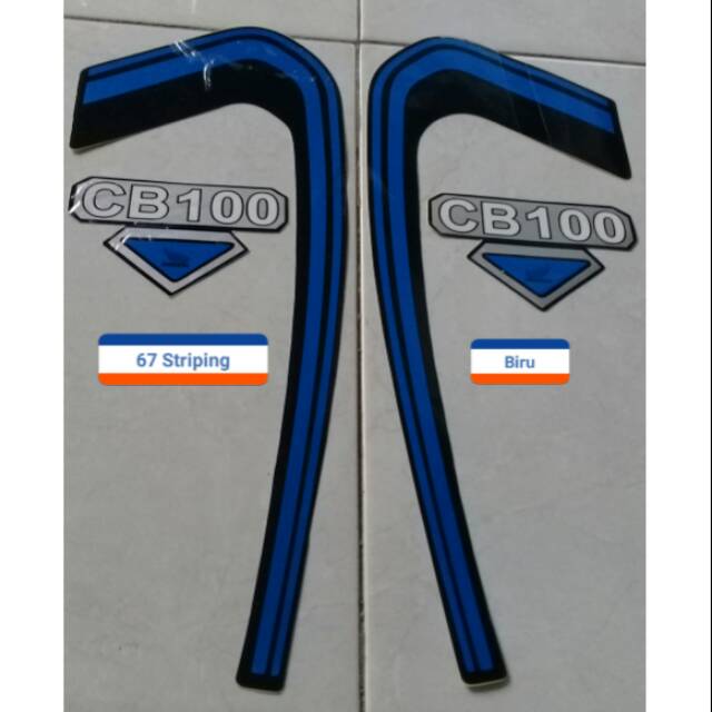 Stiker Striping Motor Honda  CB 100 Biru