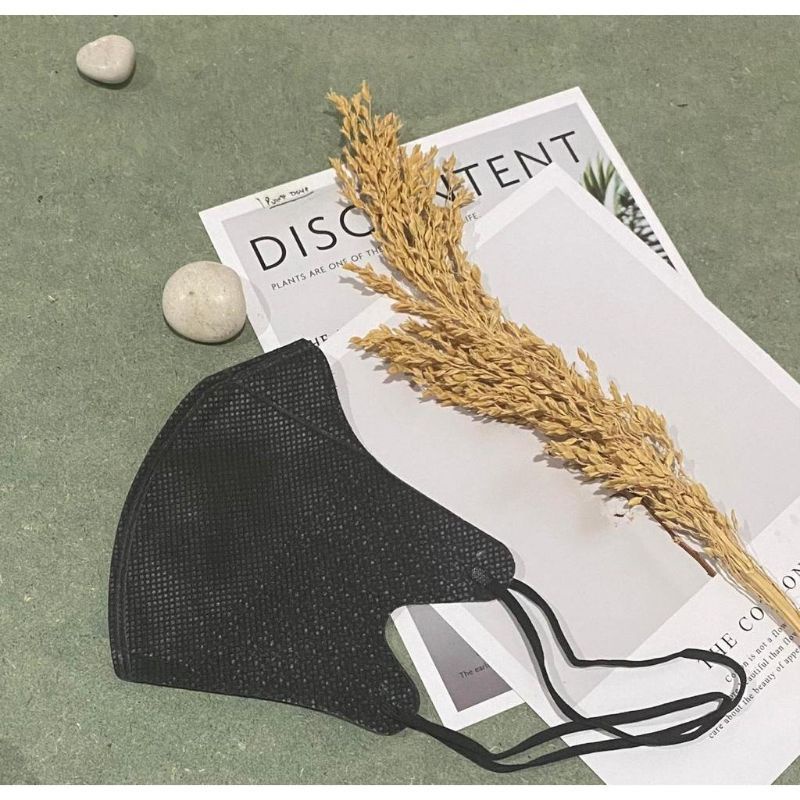 Face mask duckbill protective 3ply (50pc) premium mask garis seperti sensi/masker duckbil Y&B care-DB hijab HITAM Y&B