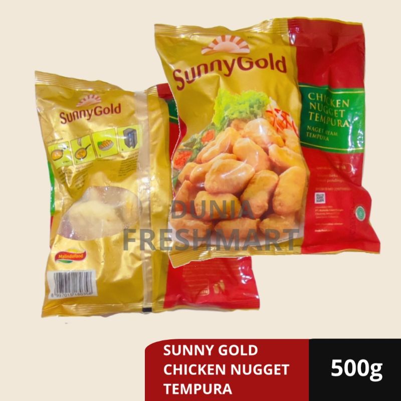 

SUNNY GOLD CHICKEN NUGGET TEMPURA 500GR NAGET AYAM TEMPURA NUGET AYAM