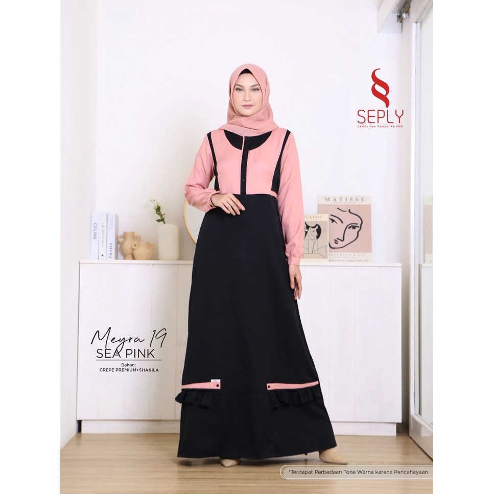 GAMIS TERBARU 2021 SEPLY MEYRA 19 SEA PINK