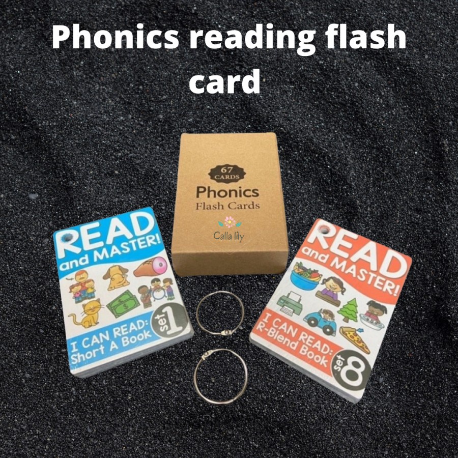 F86 phonics reading flash card belajar membaca 67 kartu pintar Ready