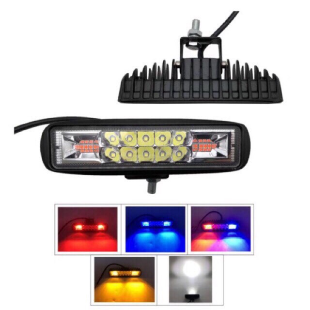 Lampu sorot led bar 10 mata plus strobo