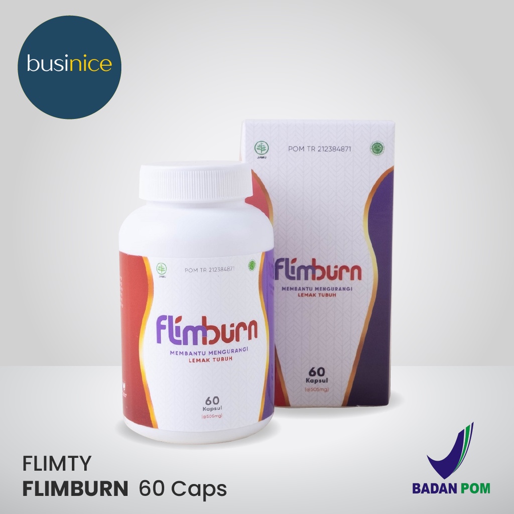 Flimburn 60 Kapsul Pembakar Lemak Fat Burner By Flimty