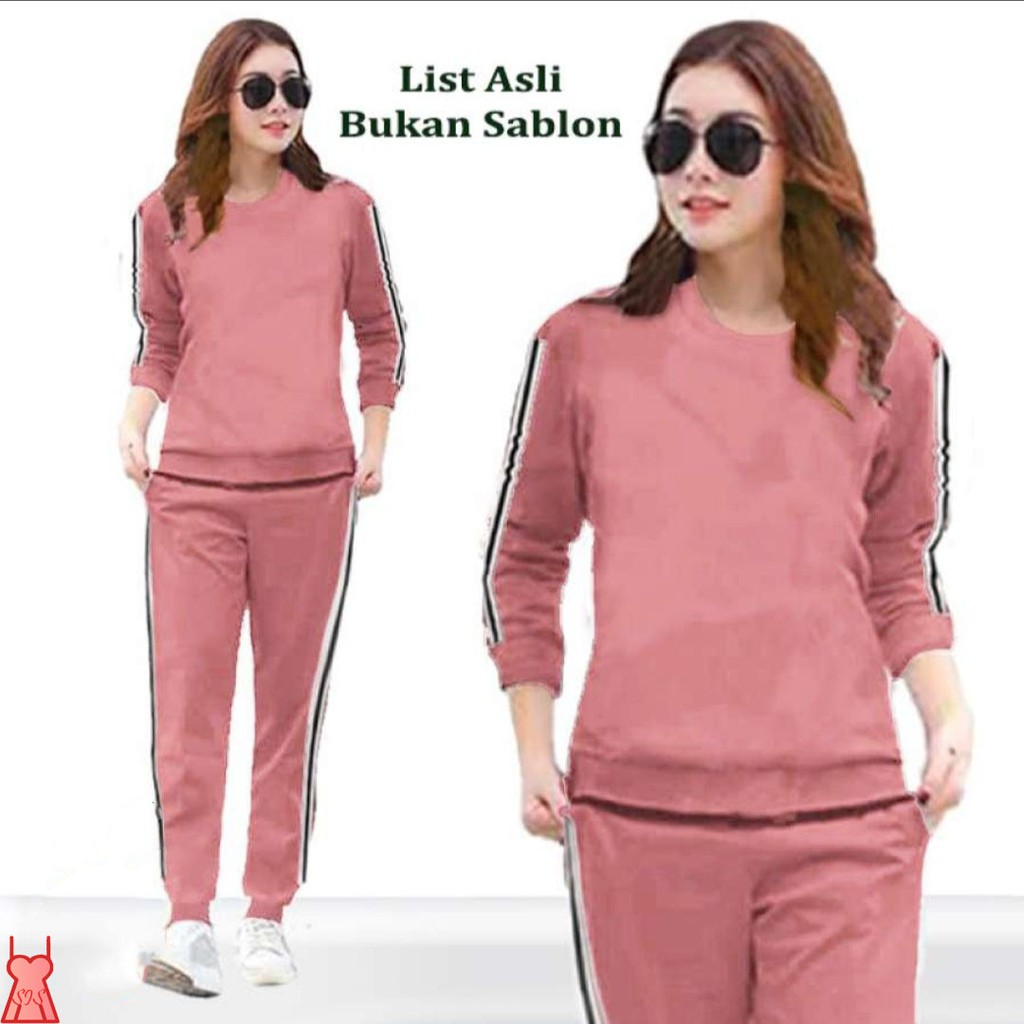 LVB Setelan Training Wanita LIA / Track Suit Wanita / Setelan Olahraga Wanita  Uk.L-XL-XXL-3XL