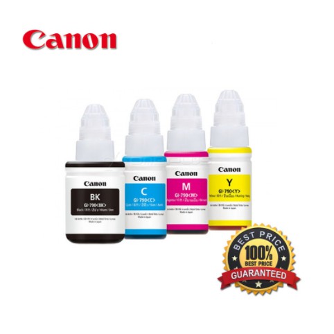 Tinta ink printer canon G1000 G2000 G2000 G3000 G4000 Cyan-magenta-yellow-black CMYK 70ML GI 790