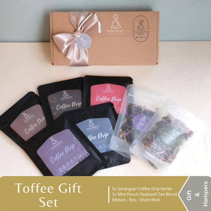 

[COD] Toffee Gift Set - Kado Tea n Coffee - Tealosofi Sarangopi -Hampers Teh [COD]