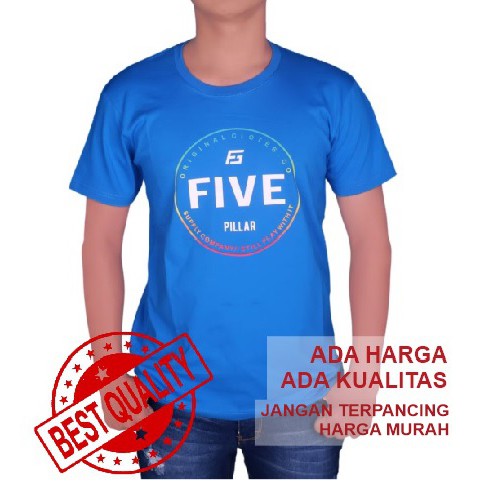 KAOS PRIA DISTRO TERBARU / BIRU MUDA