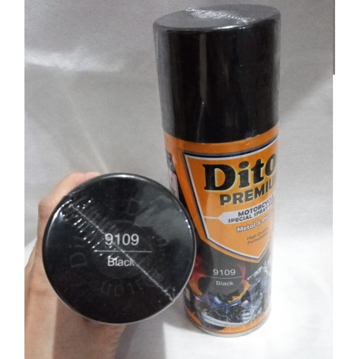 Pilok Pilox DITON Premium Warna BLACK / HITAM GLOSSY / HITAM MENGKILAP (9109) 400cc / 400ml