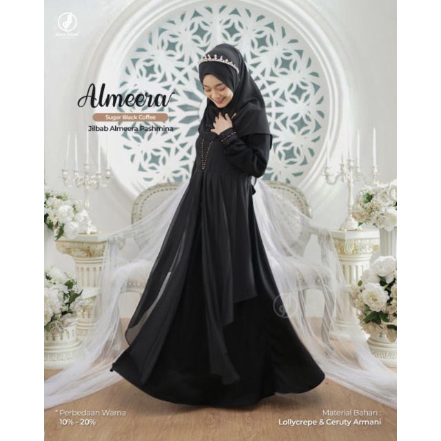 GAMIS ALMEERA SET KHIMAR SNOWY • GAMIS UMRAH • GAMIS HAJI • ALWA HIJAB