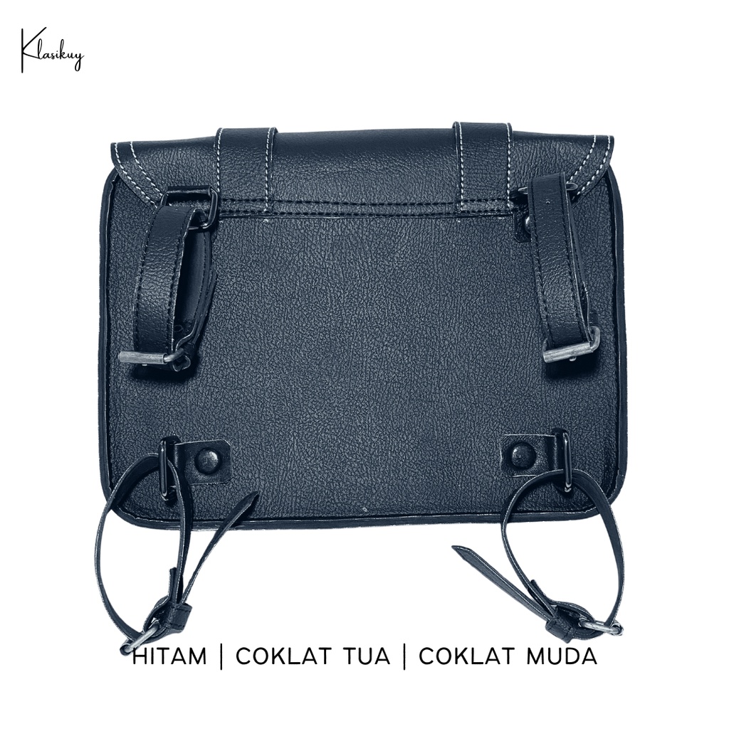 KLASIKUY - Model 07 : Tas Motor Side Bag Samping Motor Klasik Custom Japstyle