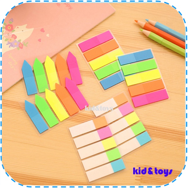 

Stiker Tempel Memo Tempel Kertas Label Pembatas Buku 5 warna Stiker Label