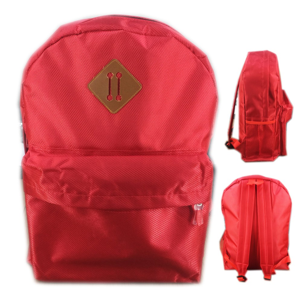 Tas Ransel Backpack Polos - Merah