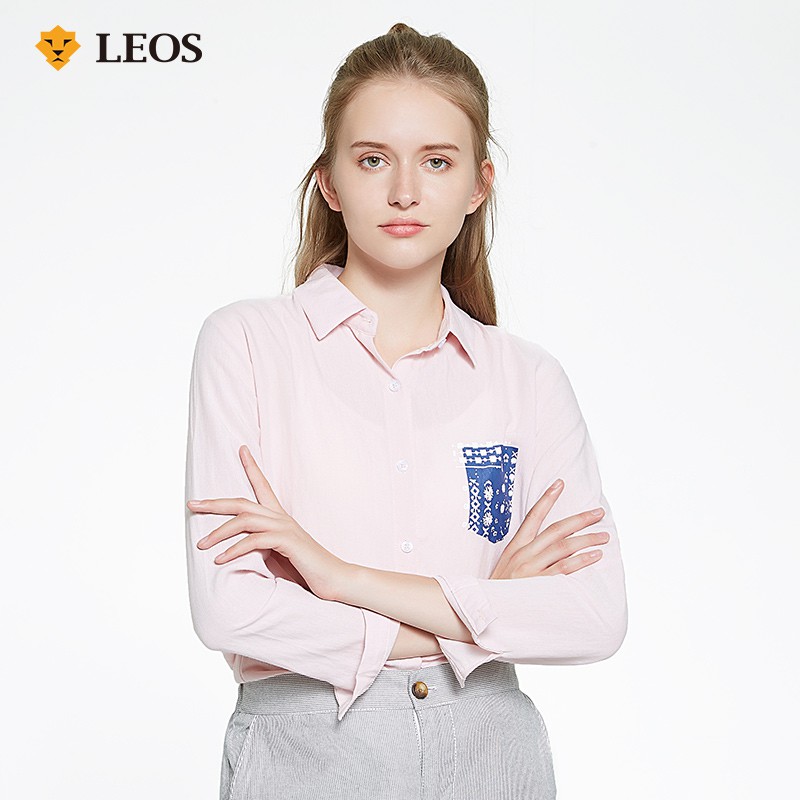 

LEOS Original Atasan Wanita Baju Blouse Wanita Slim Modis (COD)