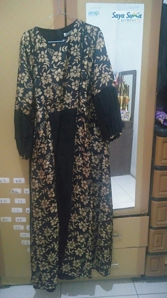 Gamis Batik | Almira Dress | Gamis Muslim | Gamis Polos | Gamis Simple Premium Realpict