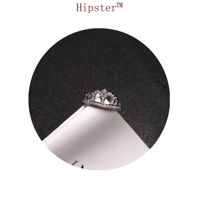 Minimalist Creative Design Personalized Diamond Crown Ring