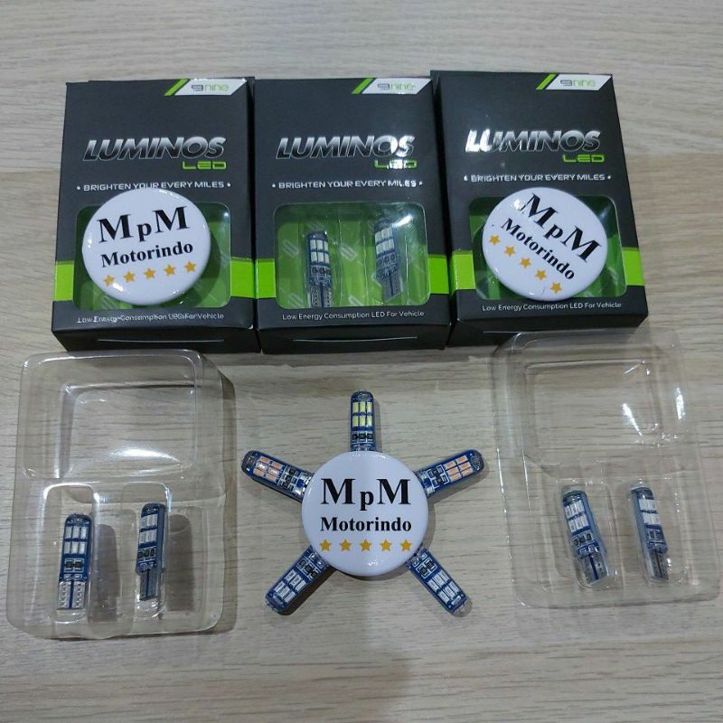 Lampu Sen Led 15 Mata T10 Luminos Bohlam Sein 15Titik Jelly Silicon Senja Kota 9Nine