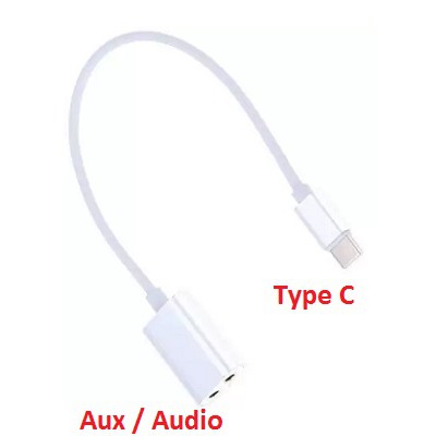 Kabel Jack Splitter Audio TYPE C to DUAL FEMALE 3.5mm Adapter