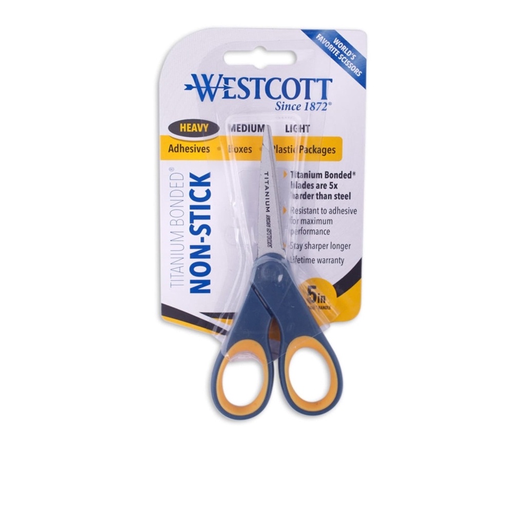 

Gunting Serbaguna Westcott Scissors Titanium Bonded Non Stick 5 Inch