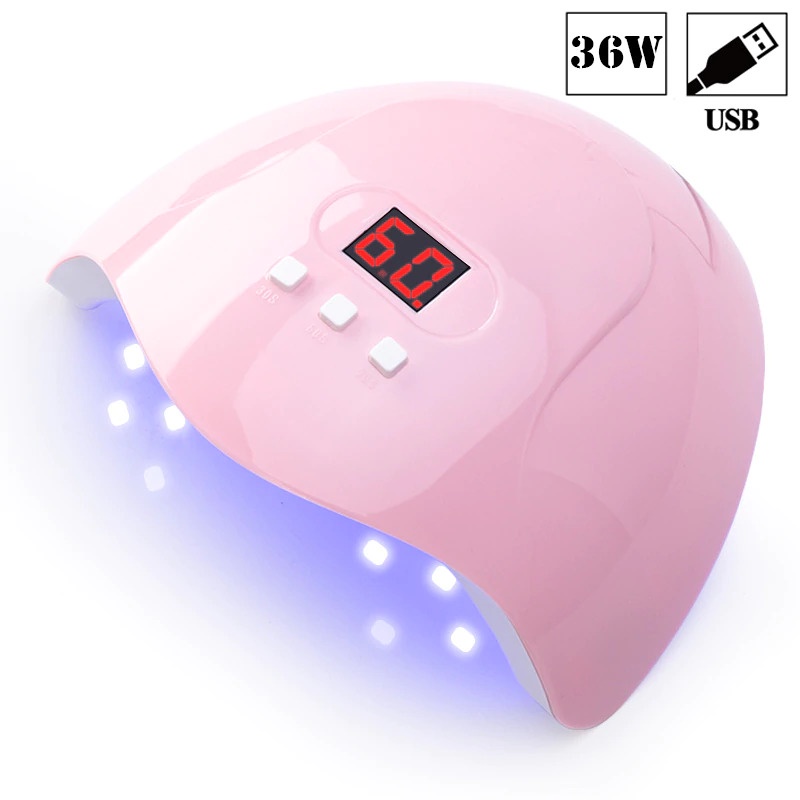 Pengering Kutek Kuku UV LED Universal Nail Dryer 120W dengan Layar LED