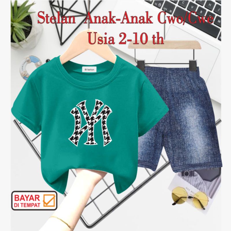 ((IB))SETELAN ANAK2 UNISEX SEMI JEANS/MY DIGITAL SABLON