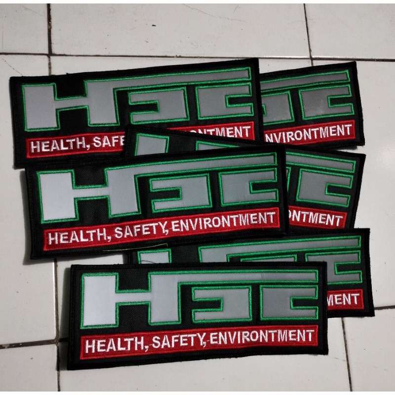 PAKET LOGO SAFETY MODEL VELCRO TINGGAL TEMPEL